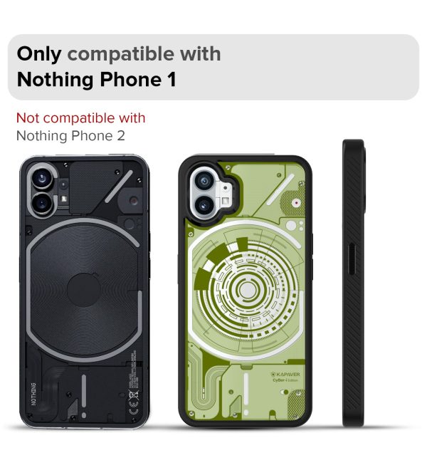 Nothing Phone 1 Back Cover Case | CyBer-i Edition - Black (02) Cheap