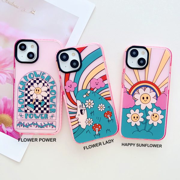 Flower Power Silicon Impact Proof Case for iPhone Online now