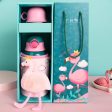 (PINKAH) Kids Bottle Cartoon Design | Stainless Steel (600ML) - Green Fashion