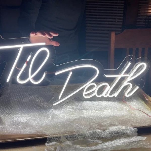 ‘Til Death LED Neon Sign on Sale