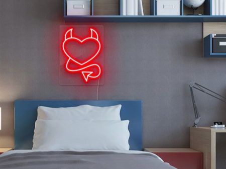 Devil Heart LED Neon Sign Online