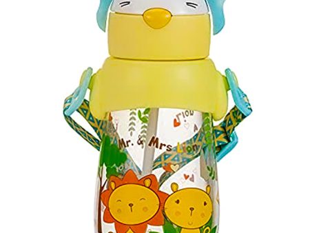 (PINKAH) Kids Drinking Water Bottle with Carry Strap (490ML) - Blue Hot on Sale