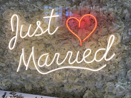 Just Married LED Neon Sign Online