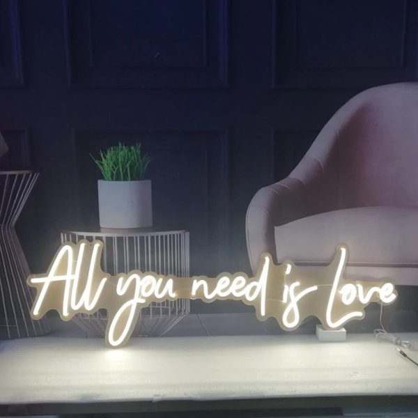 All you need is Love Wedding LED Neon Sign on Sale