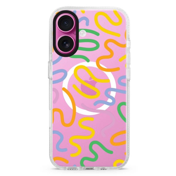 Abstract Doodles MagSafe Compatible Ultra Clear Case Online Hot Sale