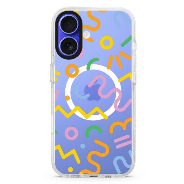 Abstract Doodles MagSafe Compatible Ultra Clear Case Hot on Sale