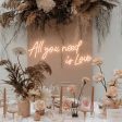 All you need is Love Wedding LED Neon Sign on Sale