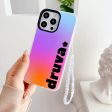 Customised Gradient Designer Silicon Impact Proof Case for iPhone With Crystal Charm For Cheap