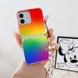 Designer Customised Name Mirror Gradient Case With Beaded Charm on Sale