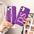 Grain Leather Customised iPhone Case ( Purple ) Online