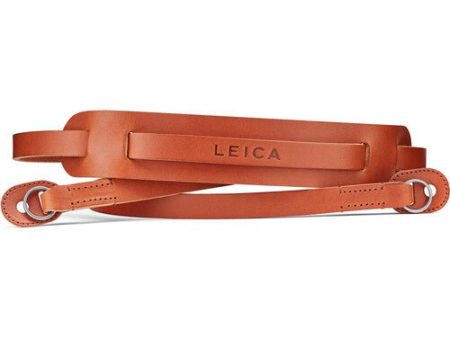 Leica Carrying Strap with Shoulder Pad, Leather, Cognac For Sale