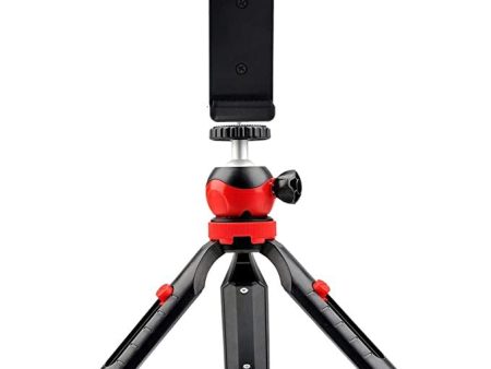 DIGITEK® (DTR-200MT) 18CM Flexible & Portable Mini Tripod with Smartphone Holder & 360° Ball Head, 1kg Load Capacity, 2 Section Adjustment, Rubber Feet, For Smartphones, Compact Cameras, GoPro Cameras Fashion