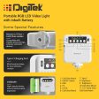 Digitek (LED-D6W RGB) Portable Mini RGB LED Video Light with inbuild Battery & 360° HSI, 3000K-6000K, 8-Level Control, 9 Special FX Modes, Type-C Charging, 2hr Battery, for Photography & Videoshoots Fashion