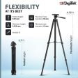 DIGITEK (DTR 480LW) 57 Inch Portable Aluminium Alloy Tripod with Smartphone Holder & 360° Ball Head, 3 Section Adjustment, 2kg Load Capacity, Carry Bag, Compatible with Smartphone, Video Camera, DSLR. Cheap