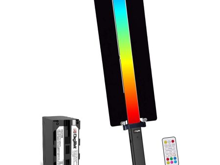 Digitek DSL-20WB RGB Pro Combo Portable Handheld RGB LED Light Wand with Bran Door, NP F750 Battery & Remote for YouTube, Photo-Shoot, Video Shoot, Live Stream, Compatible with Smart Phone & Cameras Hot on Sale