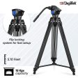 Digitek (DTR-510VD PRO PLUS, 70 Inch) Professional Video Aluminium Tripod with Multipurpose Head for Low Level Shooting, Panning for All DSLR Camera, Maximum Height 5.10 Feet, Load Capacity 15kgs (DTR-510VD PRO PLUS, 70 Inch) on Sale