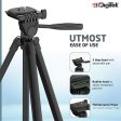 DIGITEK (DTR 480LW) 57 Inch Portable Aluminium Alloy Tripod with Smartphone Holder & 360° Ball Head, 3 Section Adjustment, 2kg Load Capacity, Carry Bag, Compatible with Smartphone, Video Camera, DSLR. Cheap