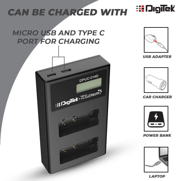 Digitek (DPUC 014S (LCD MU) LPE17 for LPE17 ) Platinum Charger DPUC 014S (LCD MU) LPE17 for LPE17 Battery Online Hot Sale