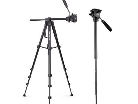 Digitek (DPTR 895VD) Professional Tripod CUM Monopod with Multipurpose Head for Low Level Shoot & Panning for Photography, Videography Suitable for DSLR, DV Camera, Binocular Max Height (6.39Feet) & Max Load 4 to 5 kg. Hot on Sale