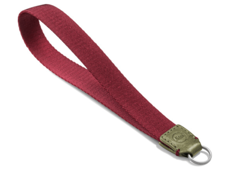 Leica Leather Wrist Strap (Olive Burgundy) Sale