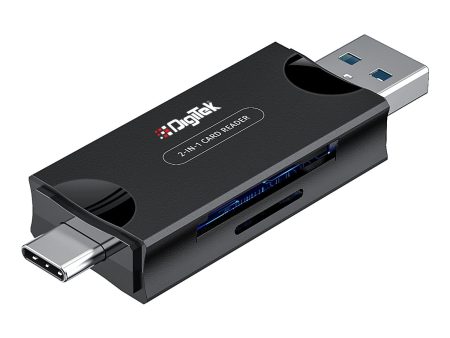 Digitek (DCR-007) USB-A 3.0 & Type C High-Speed Multi-Card Reader DCR-007 Online Hot Sale