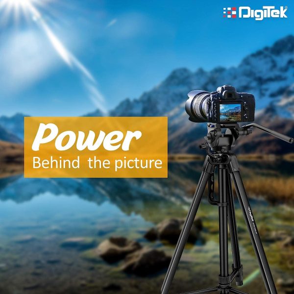 Digitek (DPVH 110) Professional Video Head | Fluid Head with 2 Way Adjustable Pan Head | Supports Multiple Tripods & Monopods (Load Capacity-10 Kgs) Online Sale