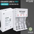 ENVIE (ECR 20 MC+4xAAA1100) Standard Rechargeable Battery Charger for AA & AAA Ni-mh Ni-Cd with 4xAAA1100mah Rechargeable Batteries & LED Indicator Fashion