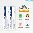 ENVIE (ECR20AA21002PL) High Speed Wall Plug Charger ECR 20 for AA & AAA Ni-mh Ni-cd Rechargeable Batteries | 2000MA Output Current | with 2 AA2100 Ni-mh Batteries Discount