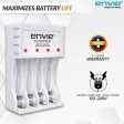 ENVIE (ECR-20 MC) Cooper Rechargeable Battery Charger for AA & AAA Ni-mh Batteries with LED Indicator Fashion