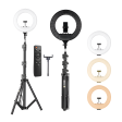 Digitek (DRL18RT C9) Professional 46cm LED Ring Light with Remote & 250cm Light Stand, Runs on AC Power with No Shadow apertures, Ideal use for Makeup, Video Shoot, Fashion Photography & Many More Online Sale