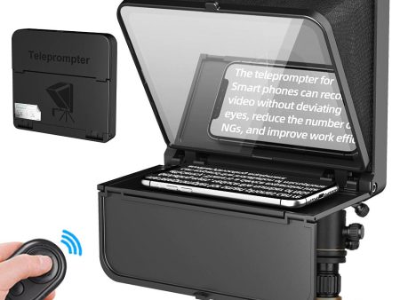 LENSGO TC7S Teleprompter Portable Inscriber Mobile Teleprompter for Tablet Smart Phone for Video Recording with Remote Control Online now