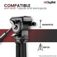 Digitek (DVH-001PRO) Video Fluid Head | Lightweight with Flat Base | Supports Multiple Tripods & Monopods (Load Capacity-5 Kgs) Discount