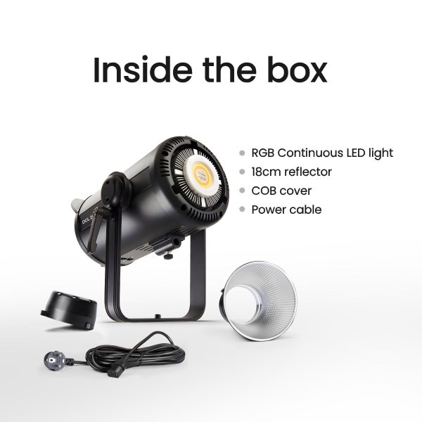 Digitek DCL-200 W RGB Combo Continuous LED Light with 18 CM Reflector Suitable for All Kinds of Small Production Photography Power Saving & Environment Protection Hot on Sale