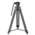 Digitek (DPTR 605 VD) (183 cm) Professional Heavy Duty Tripod, with 2 Way Adjustable Pan Head, for Digital Video Cameras, Maximum Operating Height: 6 Feet, Maximum Load Upto: 20 kgs (Black) Supply