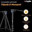 Digitek (DPVH 110) Professional Video Head | Fluid Head with 2 Way Adjustable Pan Head | Supports Multiple Tripods & Monopods (Load Capacity-10 Kgs) Online Sale