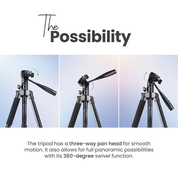 Digitek Platinum (DPTR 890 VD) (178 cm) Aluminum Light Weight Tripod with Fluid Video Head for DSLR & Video Cameras, Maximum Operating Height: 5.83Feet, Maximum Load : 7 kgs Online Sale