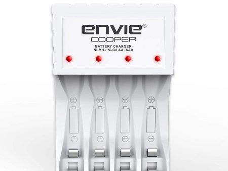 ENVIE (ECR-20 MC) Cooper Rechargeable Battery Charger for AA & AAA Ni-mh Batteries with LED Indicator Fashion